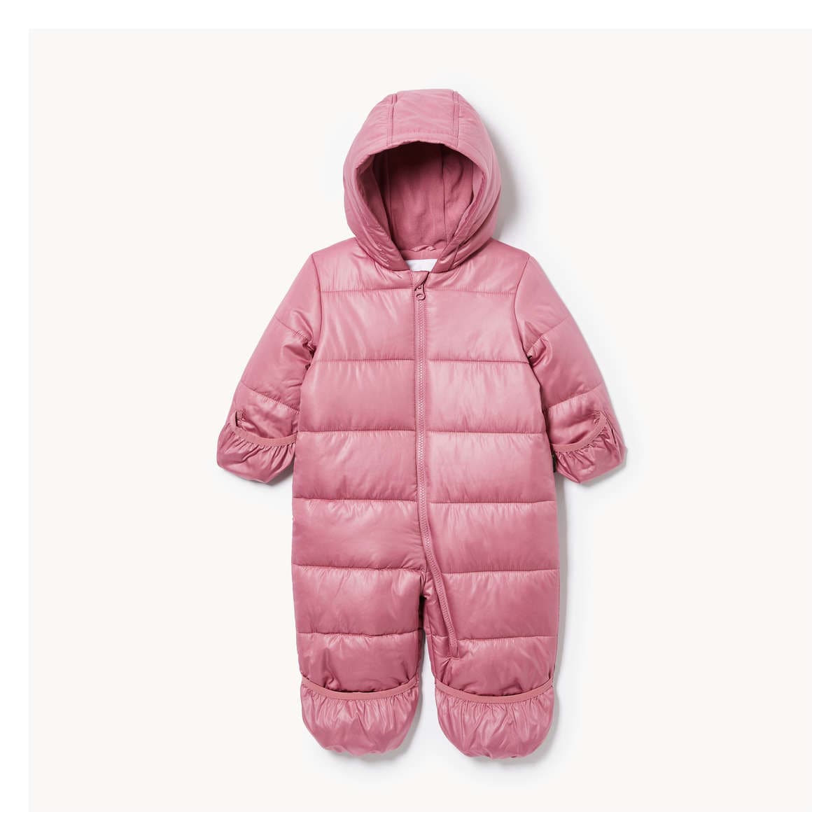 Baby Girls Snowsuit with PrimaLoft in Dusty Rose from Joe Fresh